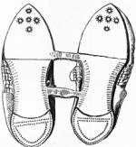 f.138 -two soles and straps cut from one piece